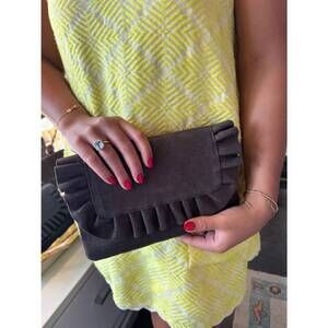 NEW LAGGO women's riwana clutch bag in espresso shimmer